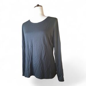 Garnet Hill Essential Black Long Sleeve Tee